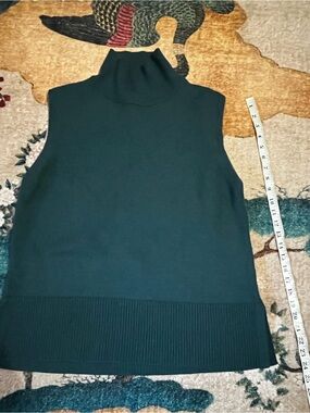 Aritzia Sleeveless Turtleneck Sweater Vest - Deep Teal